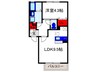 エクセレンテ 1LDKの間取り