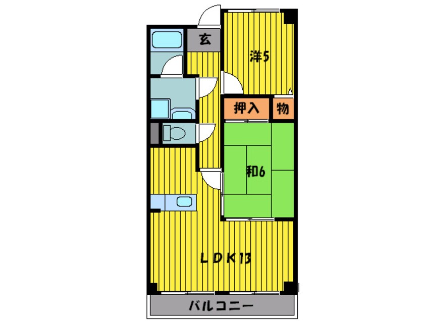 間取図 コンフォ－トステ－ジⅡ