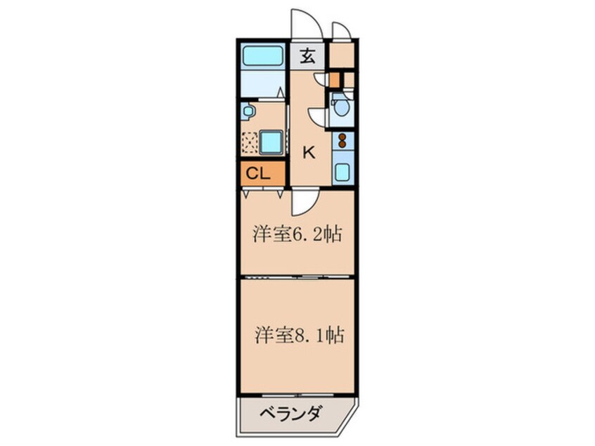 間取図 コンフォルト小倉