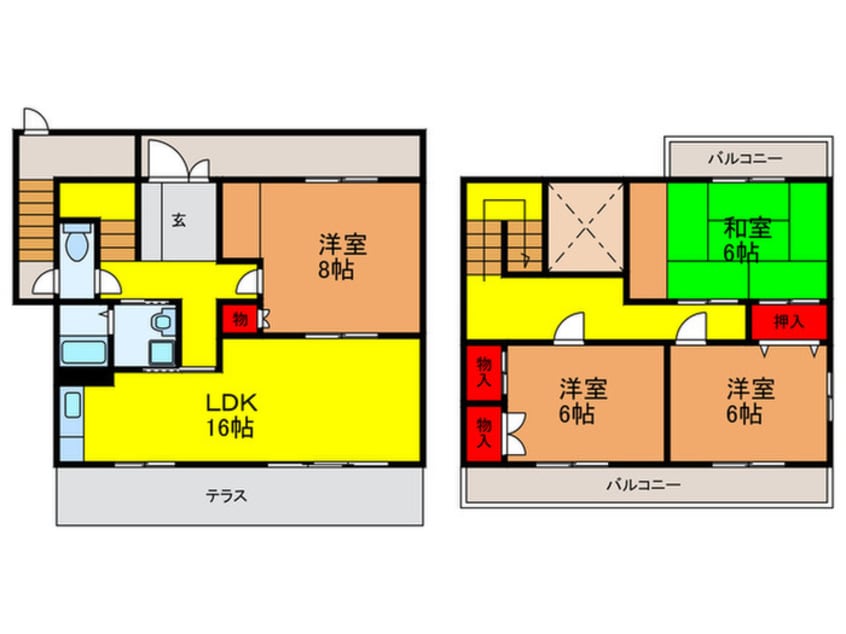 間取図 寺川5丁目戸建