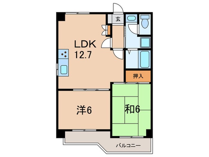 間取り図 ベネフィス土山Ⅰ
