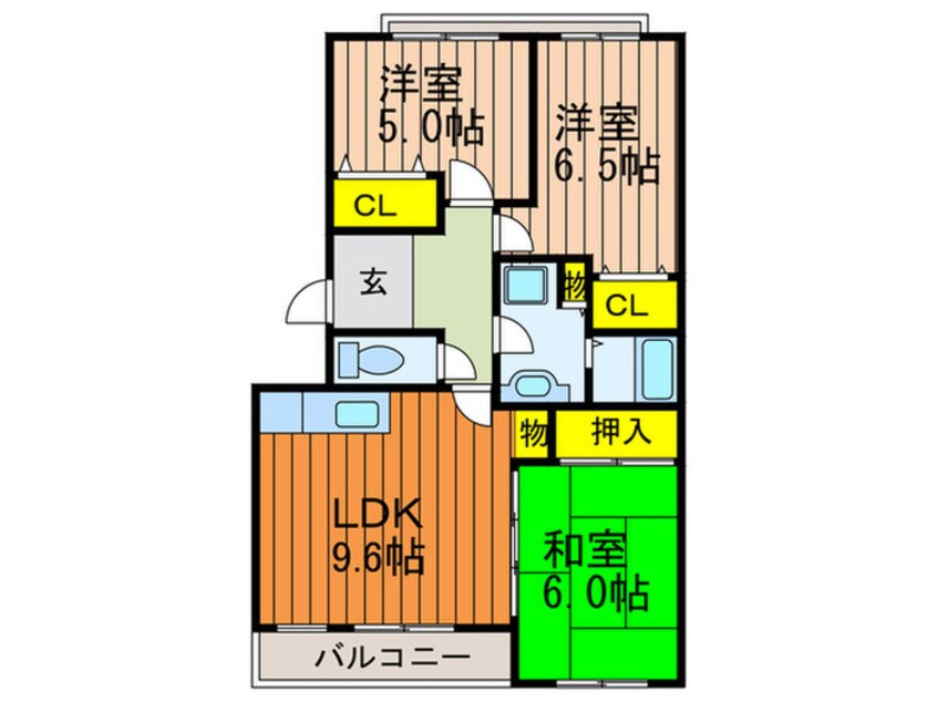 間取図 グランデ－ル樟葉