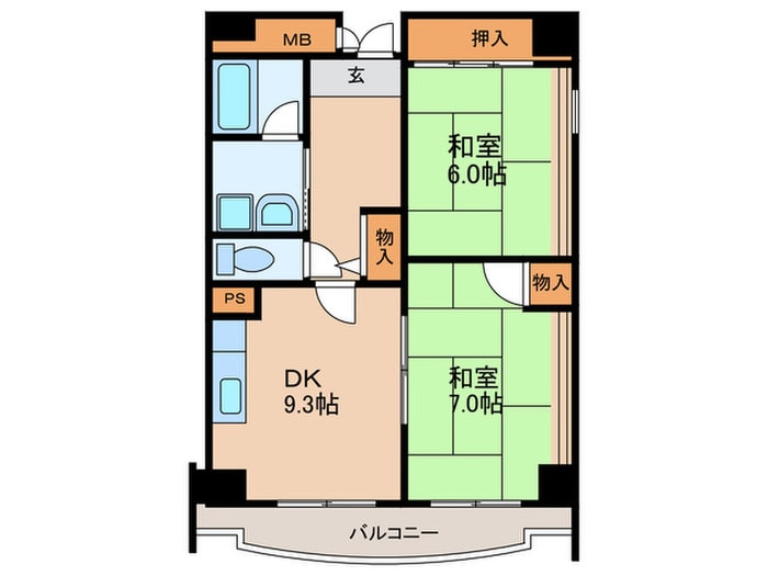 間取り図 メゾンドクレイヨン