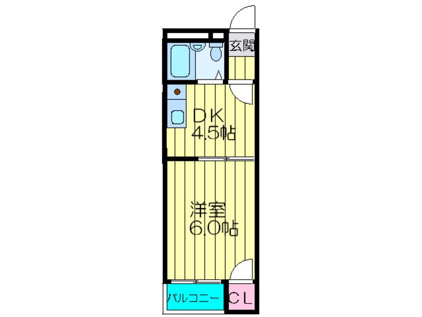 間取図 スカイハイツ香里