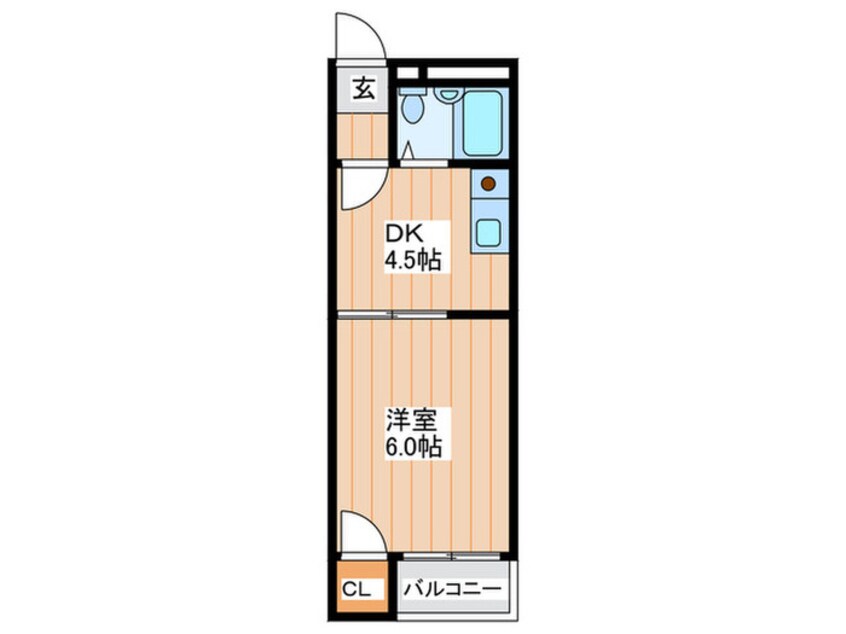 間取図 スカイハイツ香里