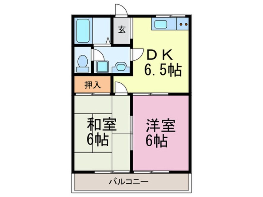 間取図 ラ・ヴィレットⅡ