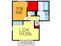 第６ウエスタンハイツの間取図