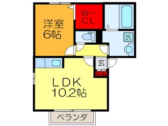 間取図 第６ウエスタンハイツ