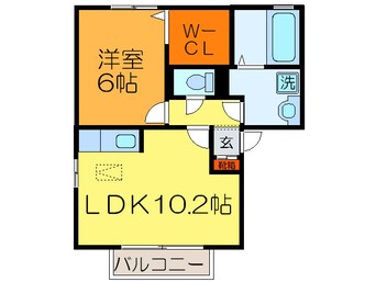 間取図 第６ウエスタンハイツ