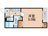 フジパレス田辺EAST 1Kの間取り