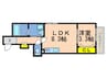 リミナ元町山手 1LDKの間取り