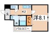 フジパレス西脇Ⅰ番館 1Kの間取り