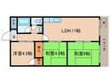 コ－ポ陽光の間取図