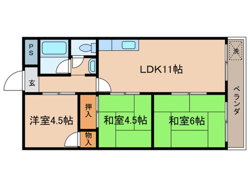 間取図 コ－ポ陽光