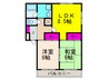 郡家シャトルマンションⅣ 2LDKの間取り