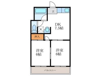 間取図 ヴィエント北花山