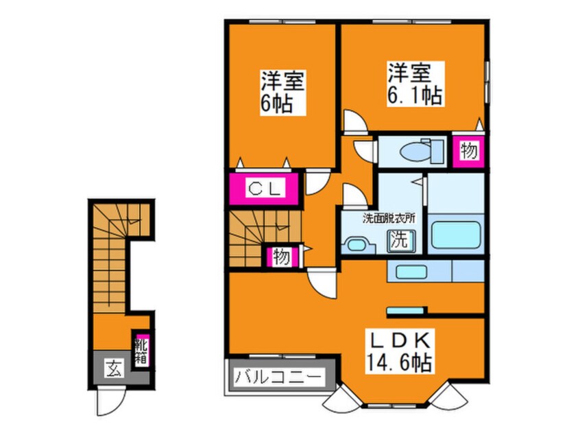 間取図 アルカンシエルⅡ