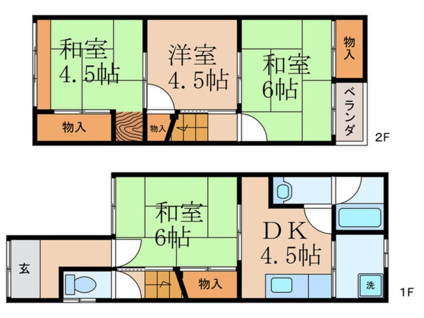 間取図 大塚元屋敷町貸家戸建