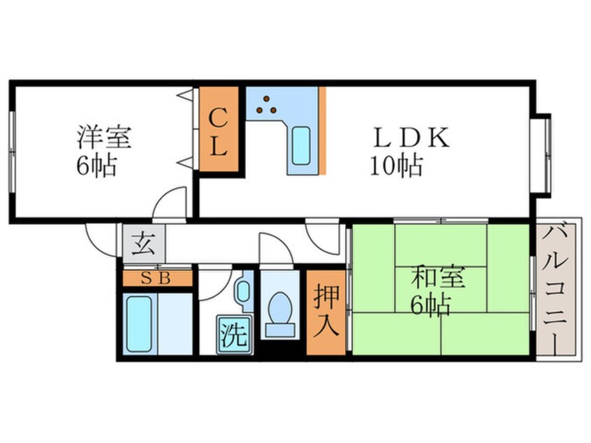 間取図 エクラ桂駅前