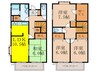 東豊中テラスハウス 4LDKの間取り