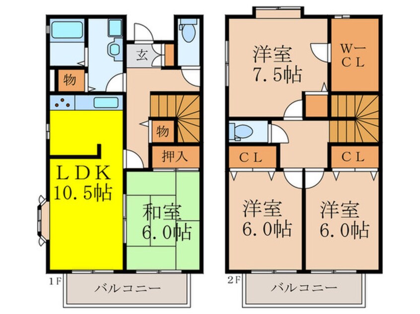 間取図 東豊中テラスハウス