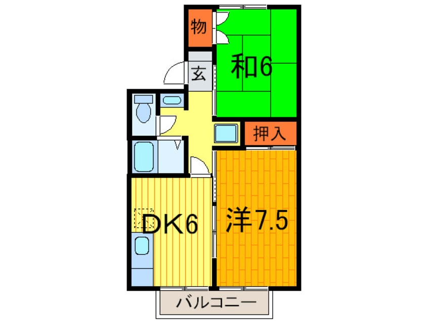 間取図 ハイツペガサス