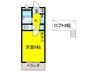 クラベ－ルいずみ 1Kの間取り