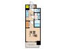 S-RESIDENCE福島grande 1Kの間取り