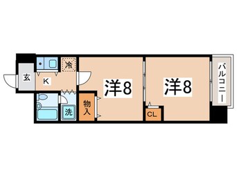 間取図 朝日プラザ西道頓堀(201)