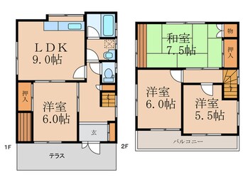 間取図 千里丘田中様一戸建