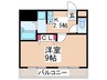 サンコークレアール 1Kの間取り