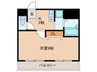 サンコークレアール 1Kの間取り