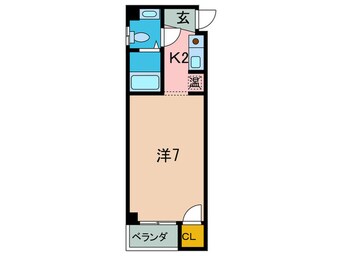 間取図 ラ・コ－ト天美東Ａ棟