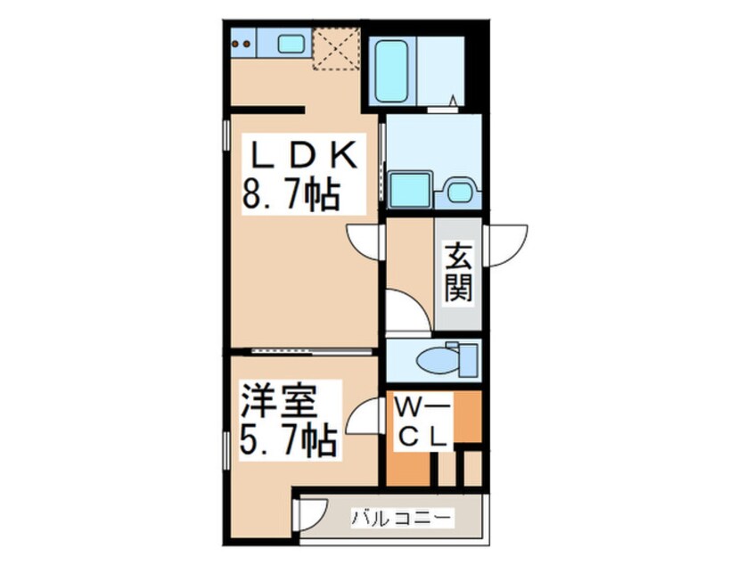 間取図 フジパレス住吉