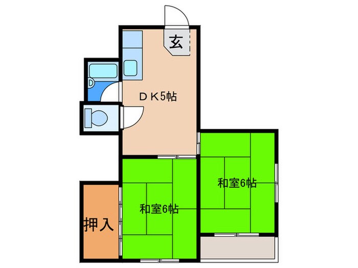 間取り図 千躰ハザマコーポ