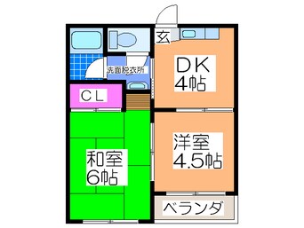 間取図 プレアール遠里小野
