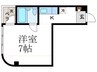 メゾン西院 1Rの間取り