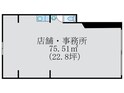 大久保テナントの間取図