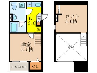 間取図 ラミアカーサ衣摺