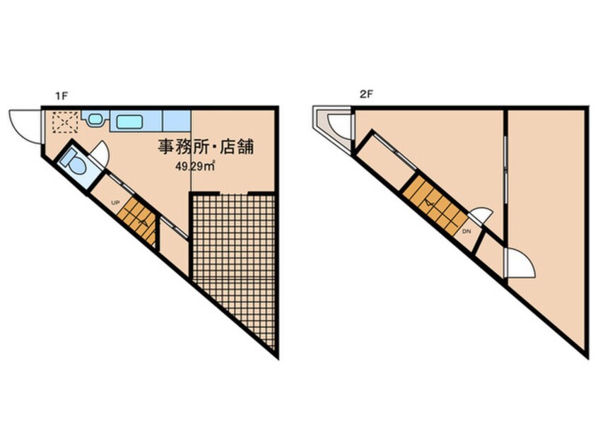 間取図 広野町テナント