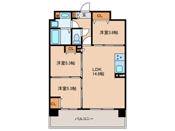 間取図 Alivis野田阪神