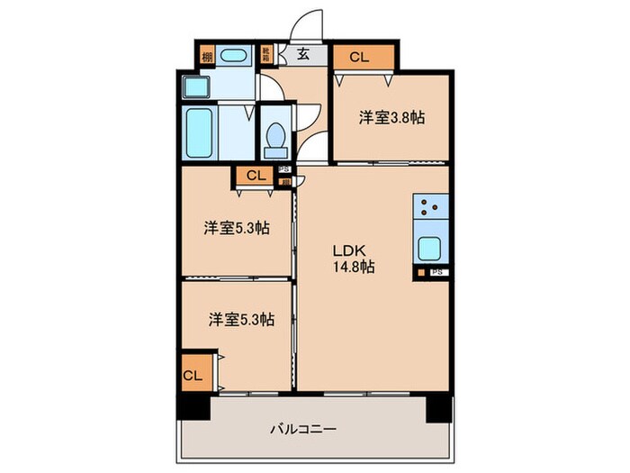 間取り図 Alivis野田阪神