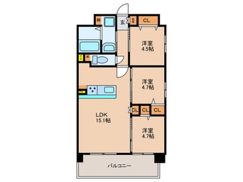 間取図 Alivis野田阪神