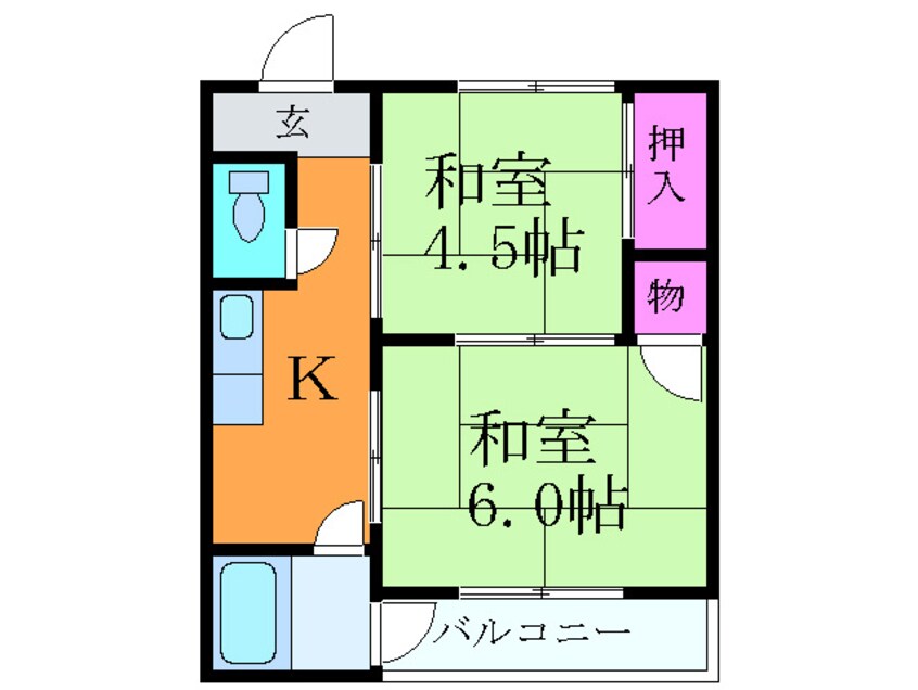 間取図 吹明マンション