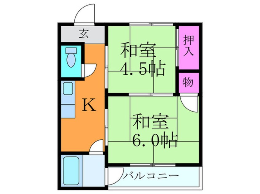 間取図 吹明マンション