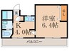 第８淀川ビル 1Kの間取り