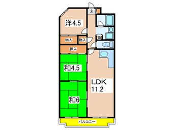 間取図 グランドメゾン中山（308）