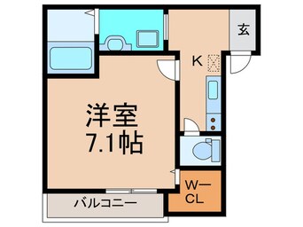 間取図 ﾌｼﾞﾊﾟﾚｽ出来島WESTⅠ番館