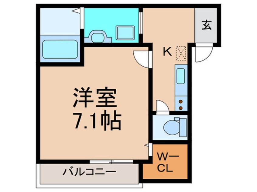 間取図 ﾌｼﾞﾊﾟﾚｽ出来島WESTⅠ番館