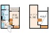 Ｉｍｐｅｒｉａｌ　Ｔｏｗｅｒ 1Kの間取り